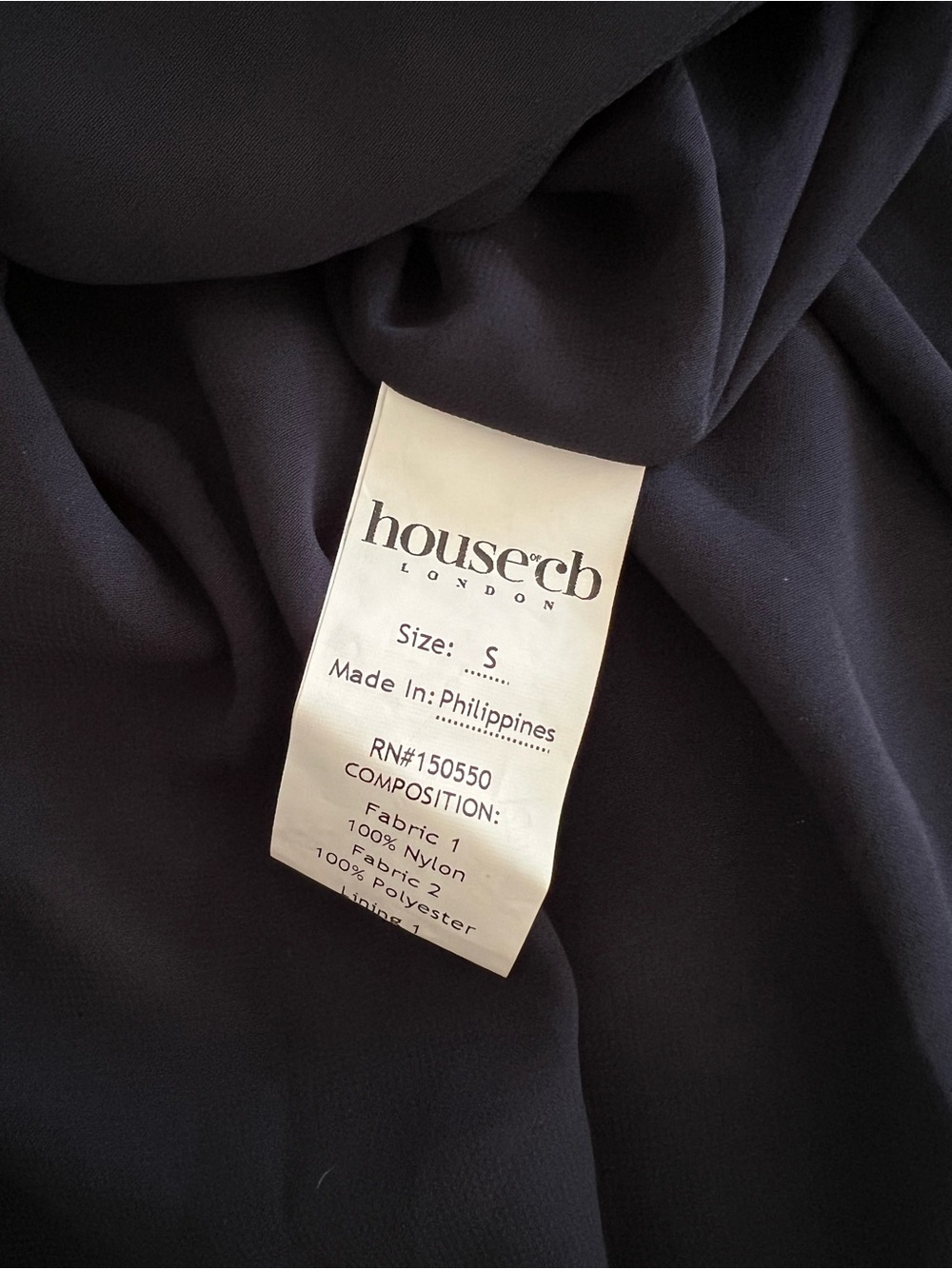House Of Cb ESME Midnight Blue Lurex Chiffon Maxi Dress - Picture 8 of 9